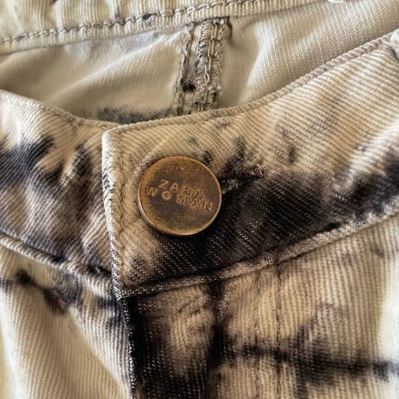 Y2K Zara Woman Tie-Dye Skinny Jeans Paris Boho Stretch Denim Size 6 ! - Picture 6 of 10
